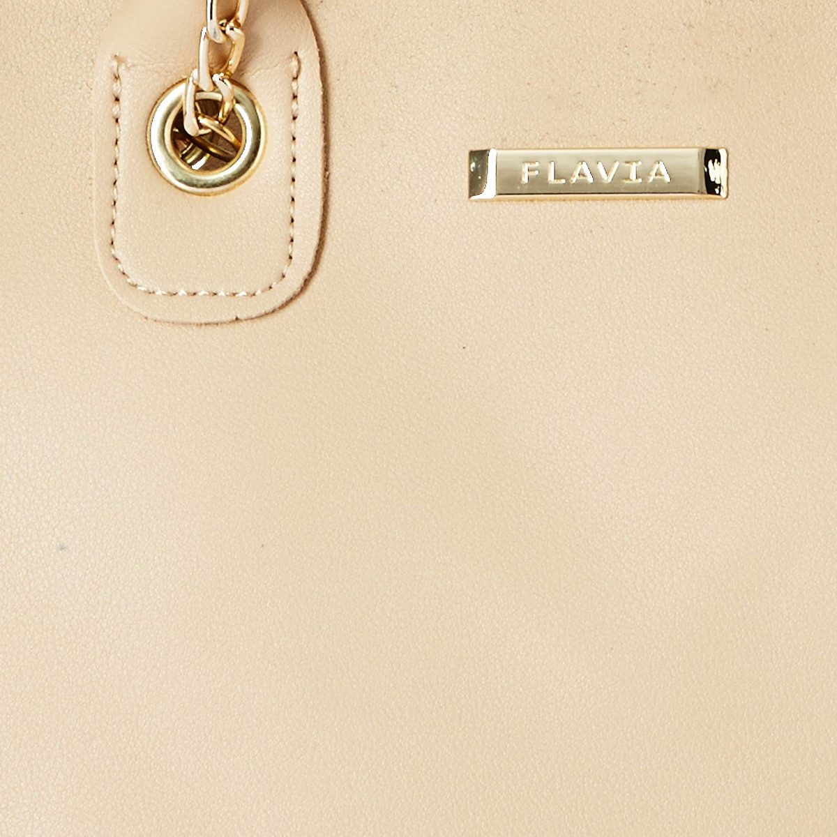 Flavia Women's Handbag (Beige)
