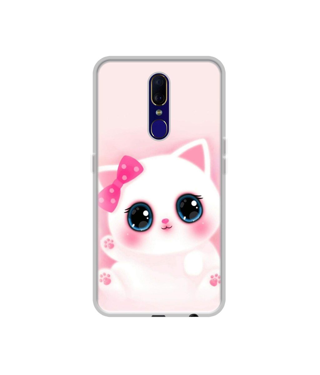 Amazon Brand - Solimo Designer Babby Kitty UV Printed Soft Back Case Mobile Cover for Oppo F11
