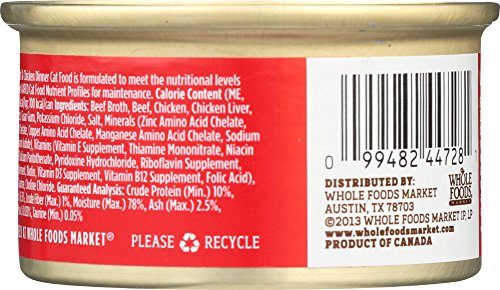 WHOLE PAWS Beef & Chicken Dinner Cat Food, 3 OZ