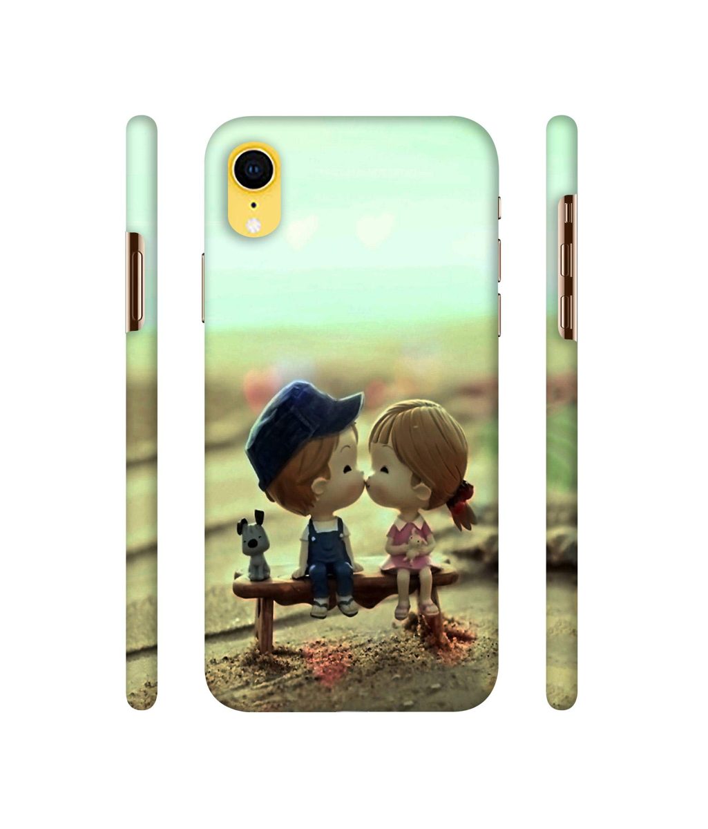 Amazon Brand - Solimo Designer Love Couples Pattern 3D Printed Hard Back Case Mobile Cover for Apple iPhone XR