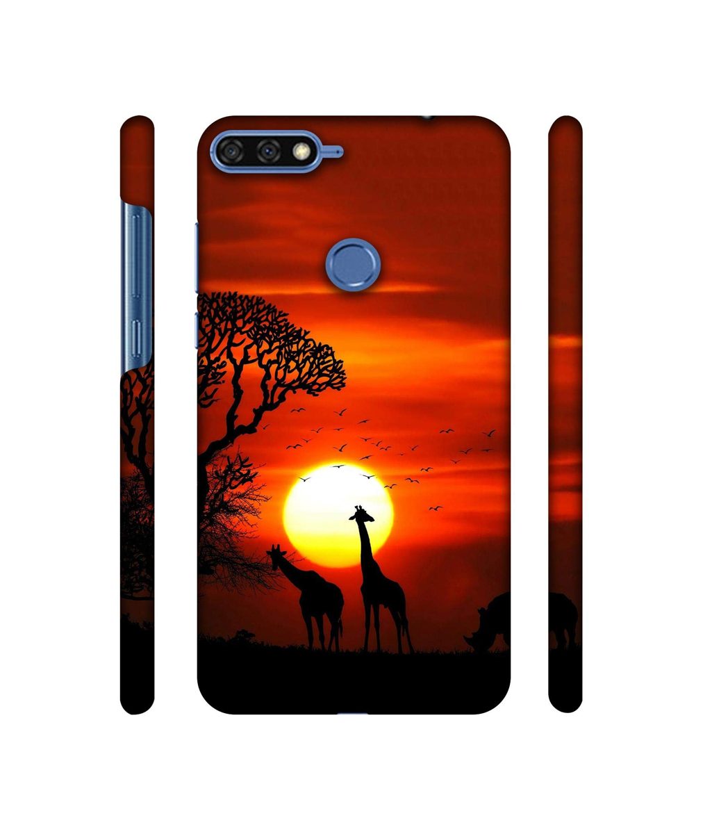 Amazon Brand - Solimo Designer Sunshade 3D Printed Hard Back Case Mobile Cover for Huawei Honor 7A