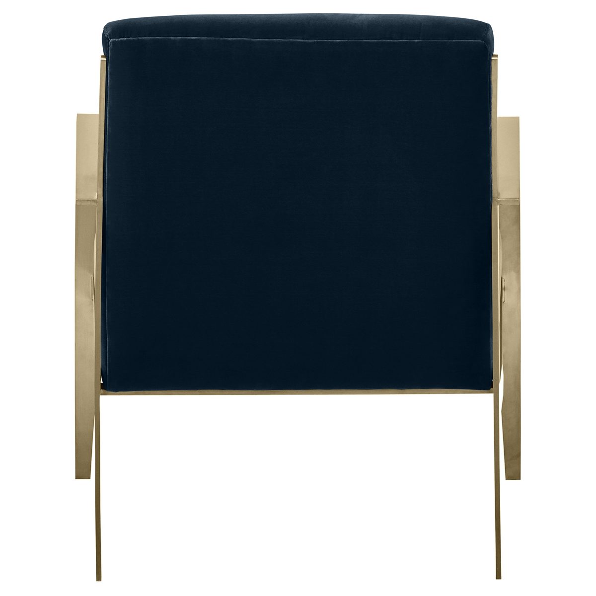Amazon Brand – Rivet Clover Modern Glam Velvet Brass Arm Accent Chair, 27.25"W