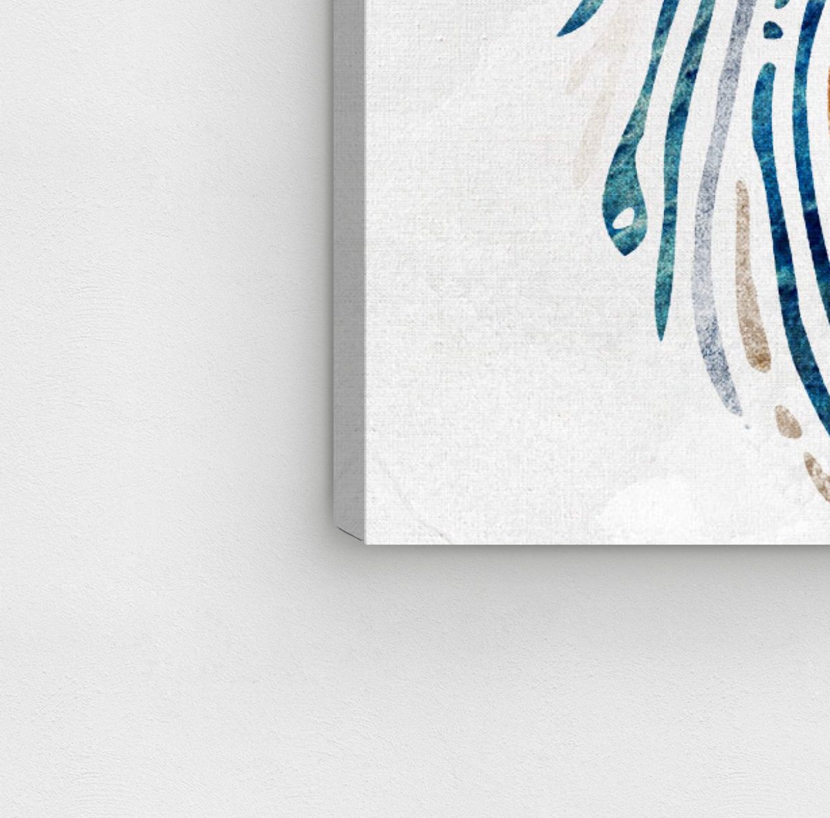 Amazon Brand – Rivet Multi-Color Canvas Fingerprint Wall Art, 20" x 24"