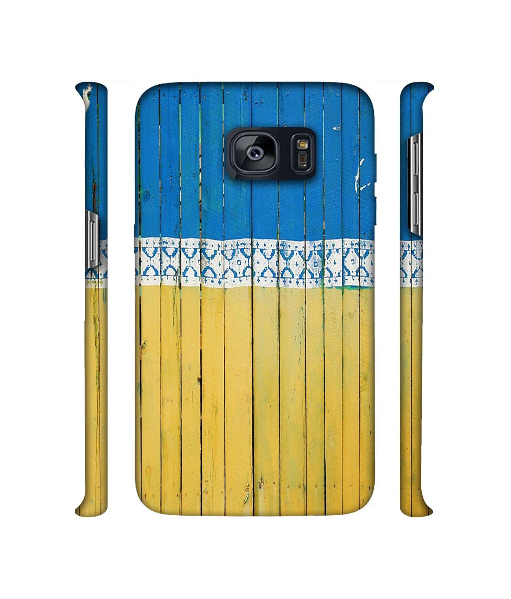 Amazon Brand - Solimo Designer Wooden Pattern 3D Printed Hard Back Case Mobile Cover for Samsung Galaxy S7 Edge