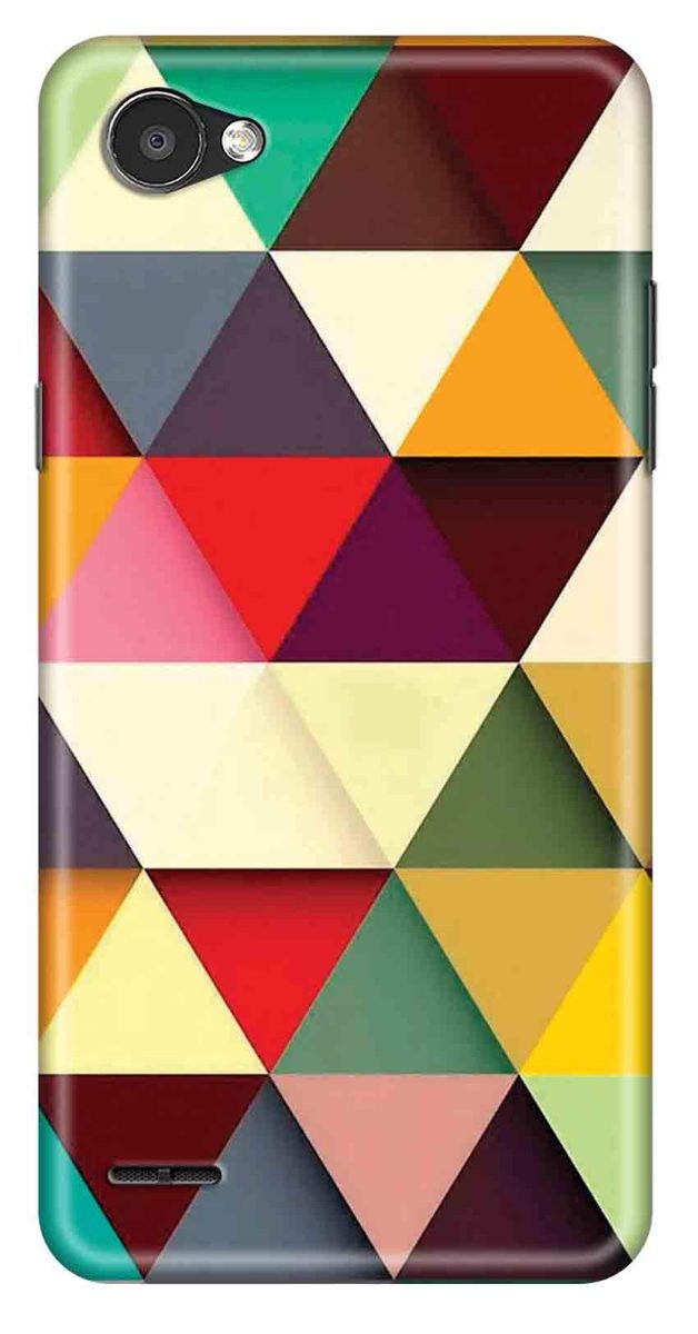Amazon Brand - Solimo Designer Triangle Pattern 3D Printed Hard Back Case Mobile Cover for LG Q6