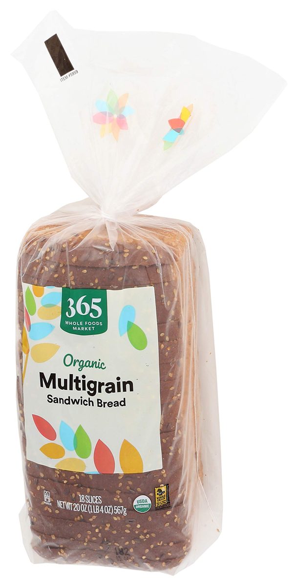 365 Everyday Value, Organic Multigrain Sandwich Bread, 18 slices