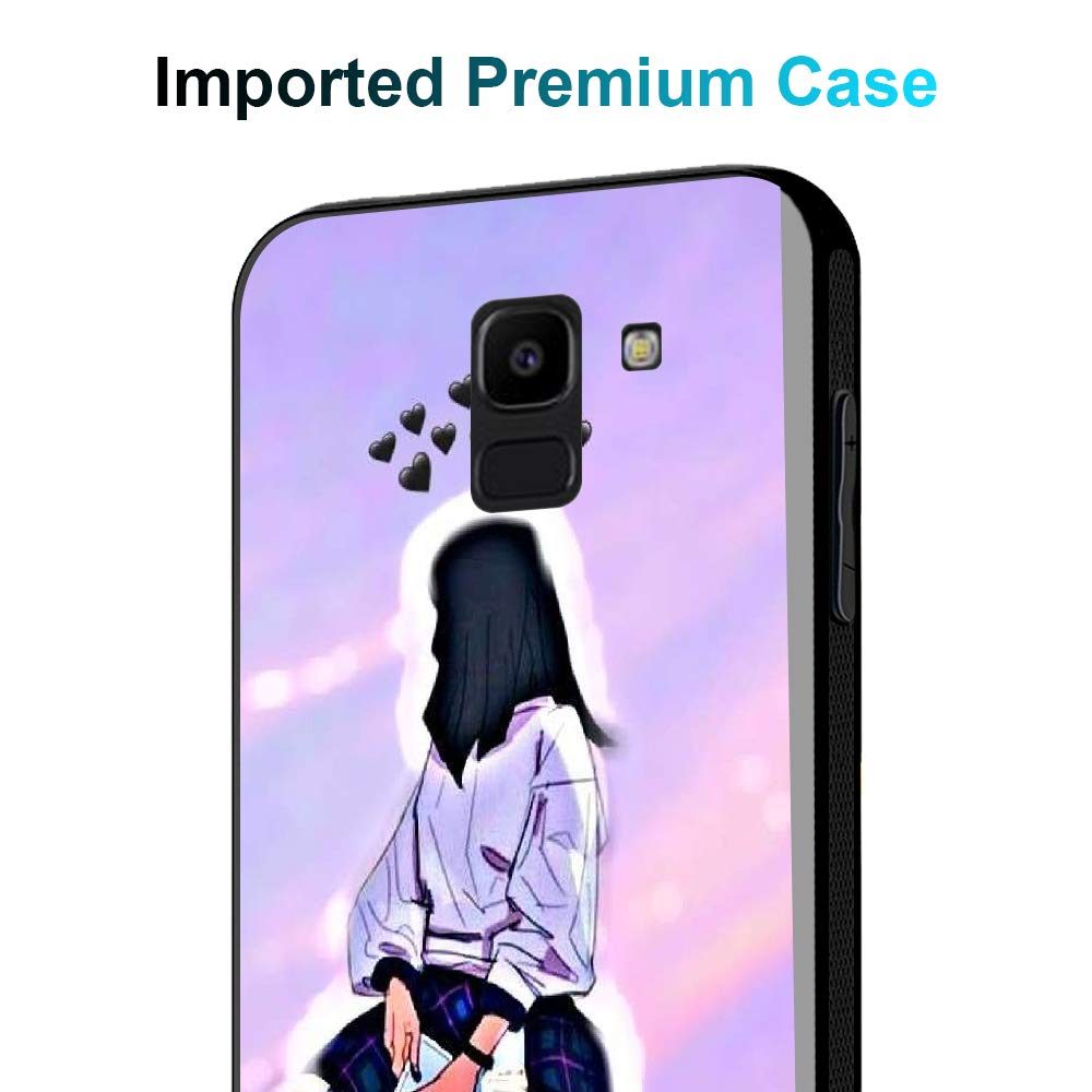 Amazon Brand - Solimo Designer Women with Heart Printed Hard Back Case Mobile Cover for Samsung Galaxy J6 2018 / Samsung Galaxy On6 (D1246)