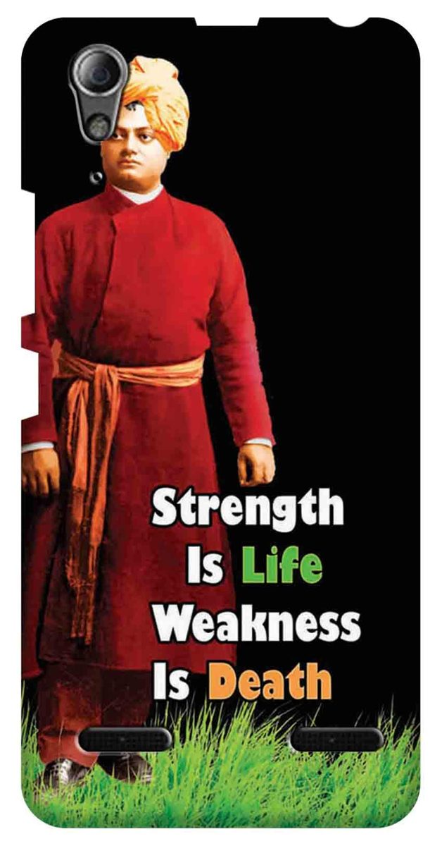 Amazon Brand - Solimo Designer Vivekanandha Quote 3D Printed Hard Back Case Mobile Cover for Lenovo A6000