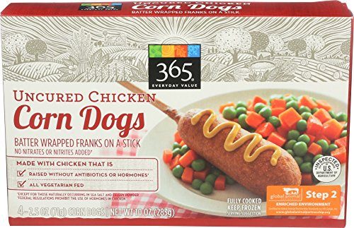 365 Everyday Value, Chicken Corn Dogs (4pk), 10 oz, (Frozen)