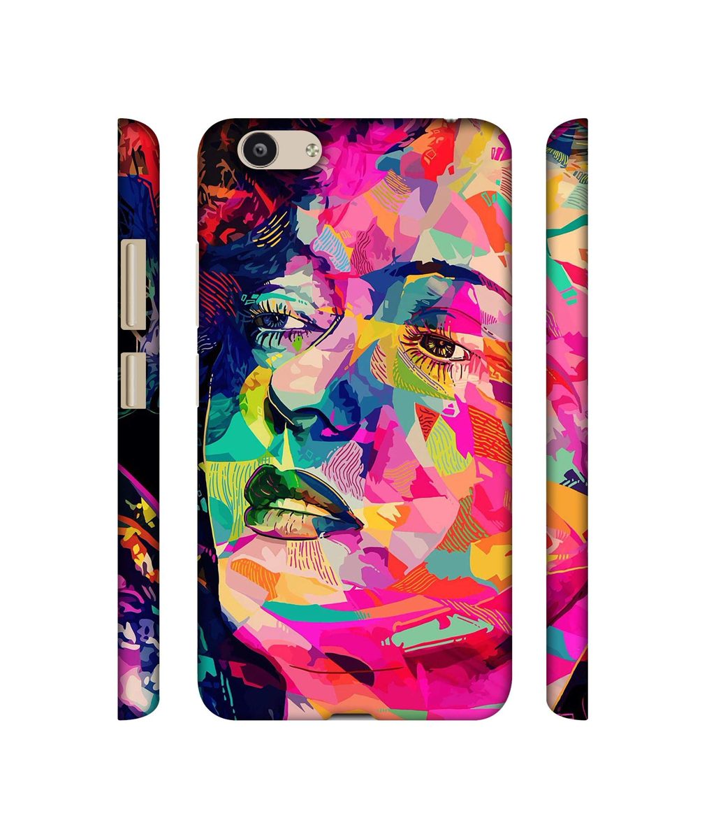 Amazon Brand - Solimo Designer Multicolor Lady Vector 3D Printed Hard Back Case Mobile Cover for Vivo Y53