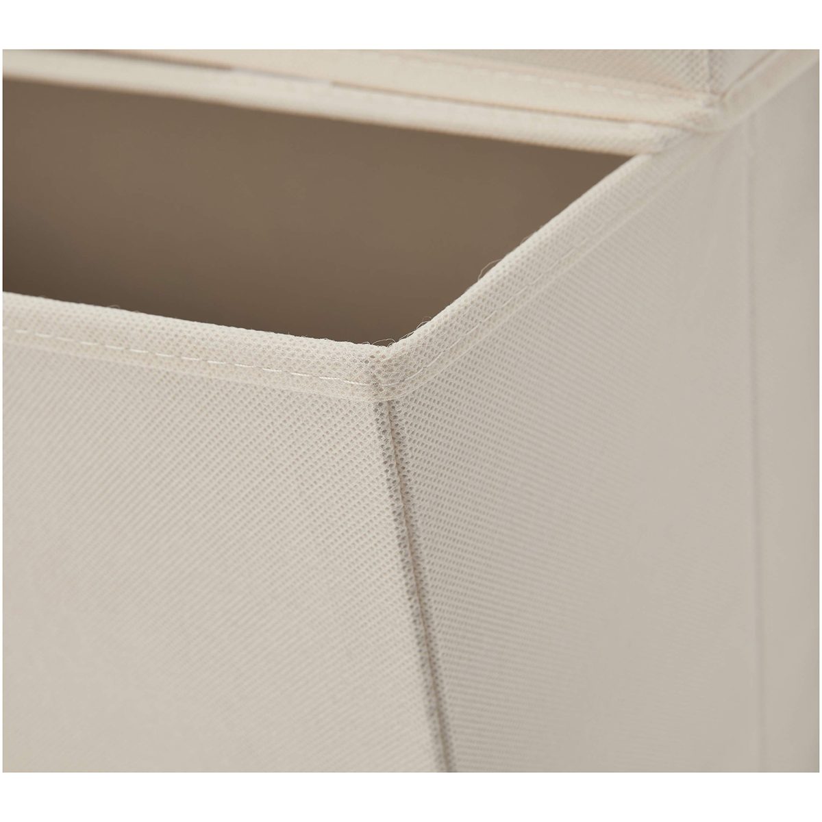 Amazon Brand - Solimo 4 Piece Fabric Storage Organiser,Beige