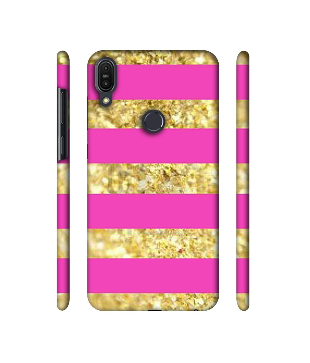 Amazon Brand - Solimo Designer Golden Stripes 3D Printed Hard Back Case Mobile Cover for Asus Zenfone Max Pro M1 ZB601KL