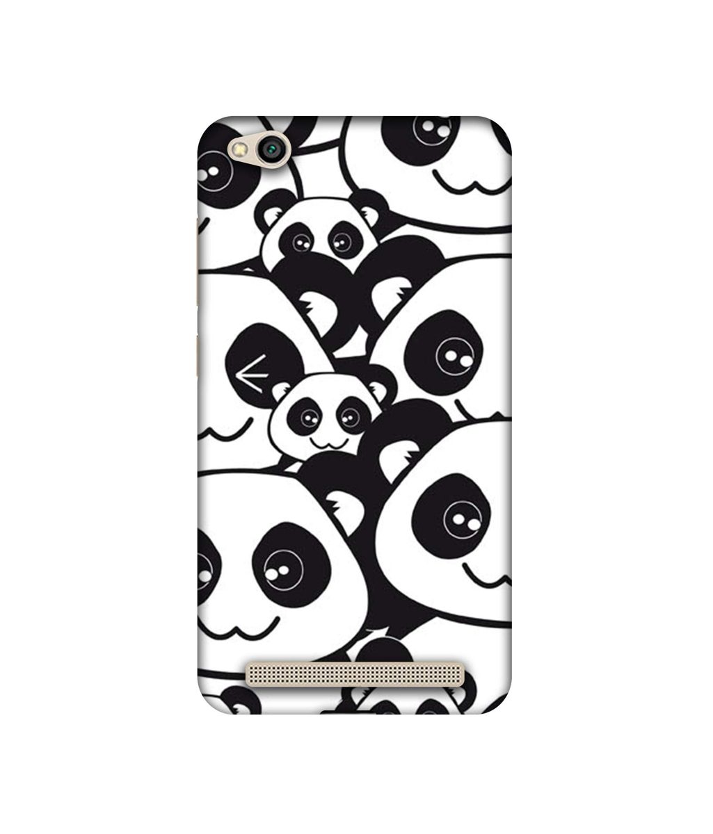 Amazon Brand - Solimo Designer Panda Texture UV Printed Soft Back Case Mobile Cover for Mi Redmi 5A