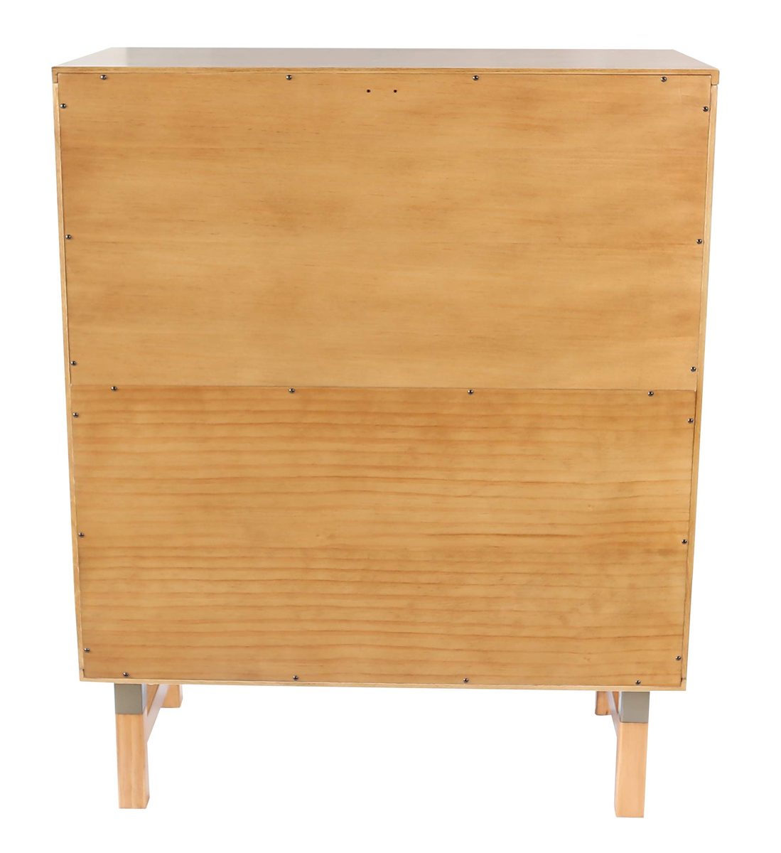 Amazon Brand – Rivet Mid-Century Modern Pine Bar Cabinet, 31.5"W, Brown