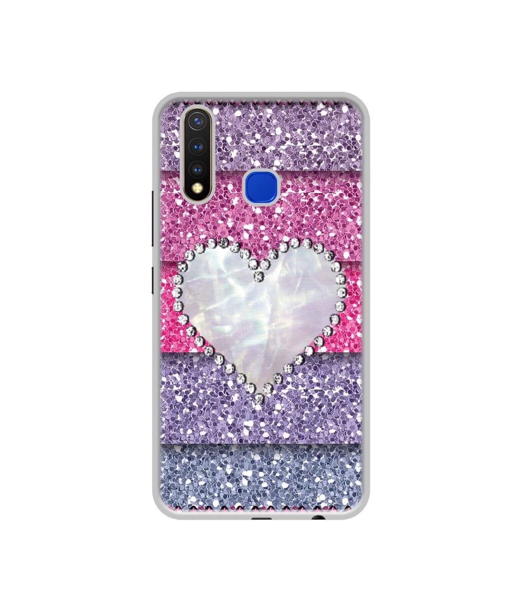 Amazon Brand - Solimo Designer Stone Heart UV Printed Soft Back Case Mobile Cover for Vivo U20