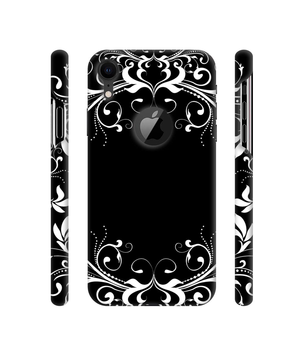 Amazon Brand - Solimo Designer Round Flower Crown 3D Printed Hard Back Case Mobile Cover for Apple iPhone XR (Logo Cut)