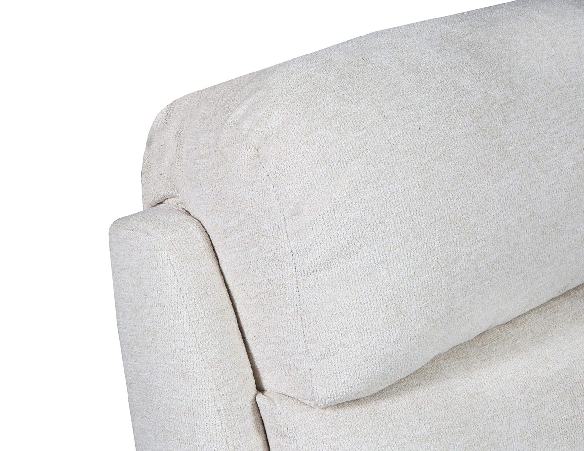 Ravenna Home Beaver Creek Upholstered Rocking Recliner Chair with Swivel, 40"W, Cream