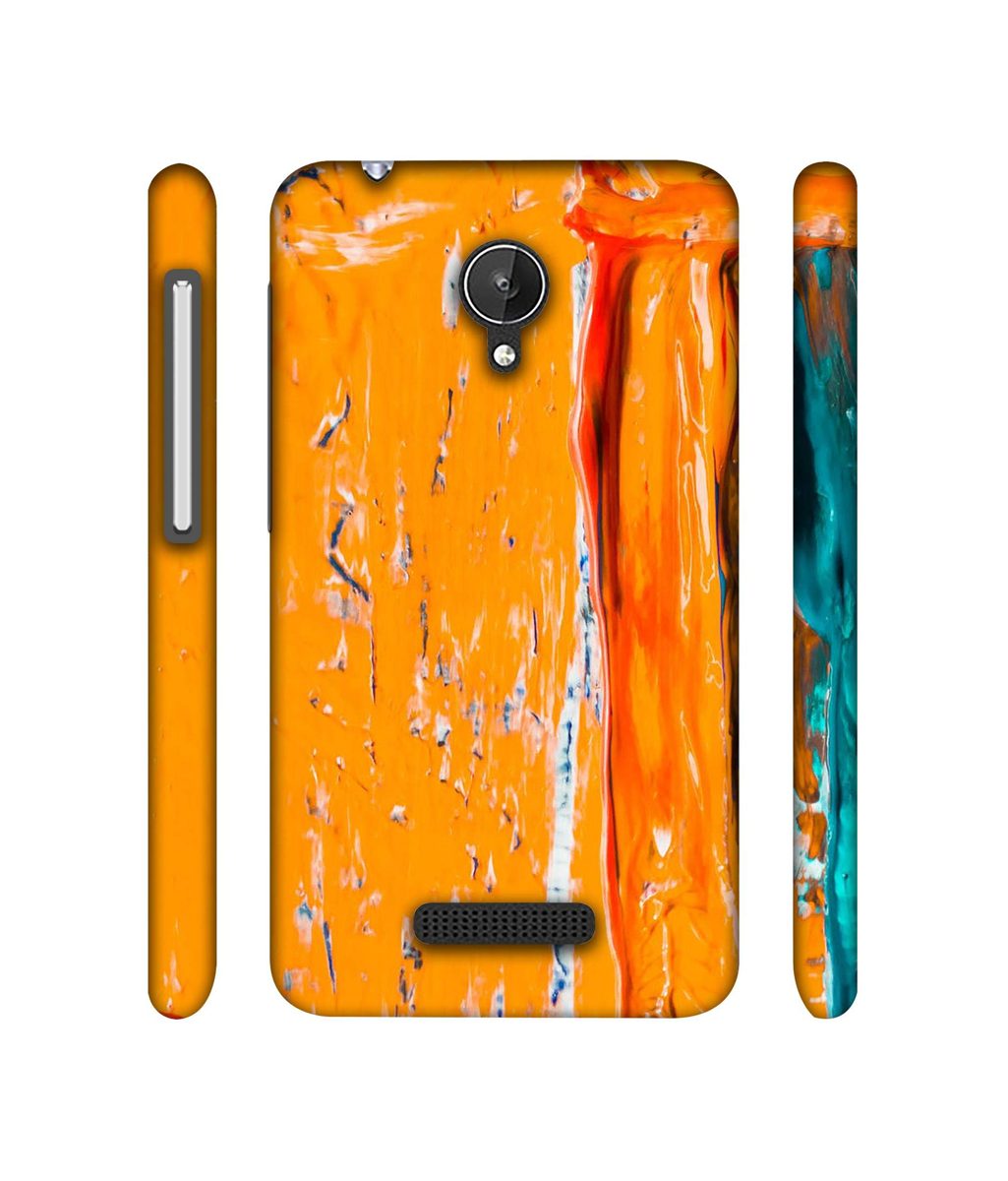 Amazon Brand - Solimo Designer Gold Yellow Paint 3D Printed Hard Back Case Mobile Cover for Micromax Canvas Spark Q380