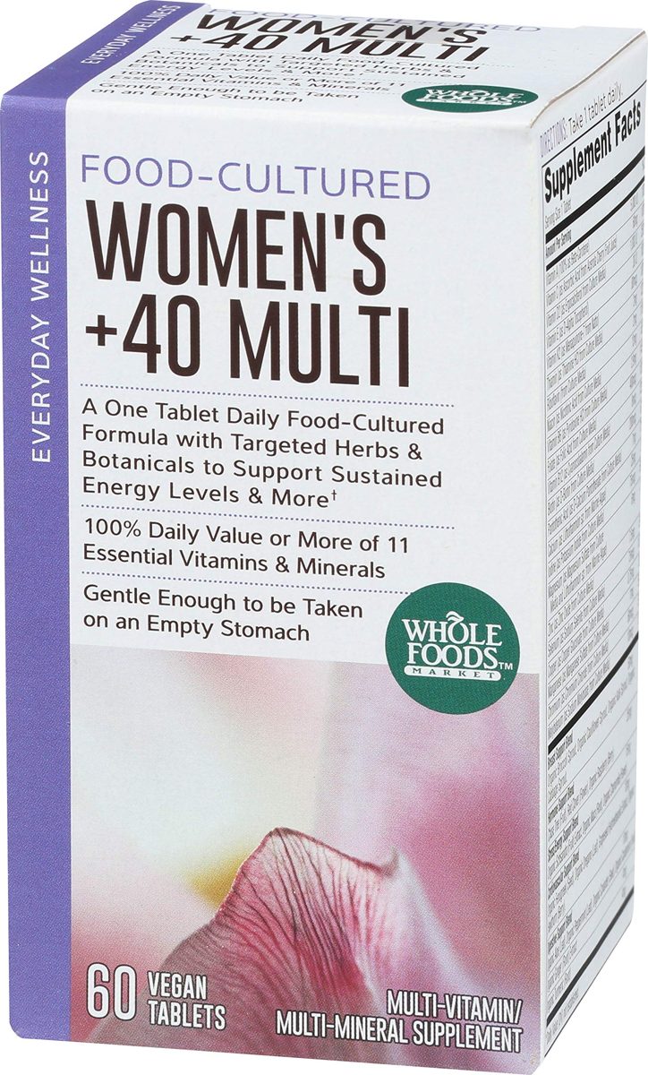 Whole Foods Market, Food-Cultured Women's +40 Multi, 60 ct
