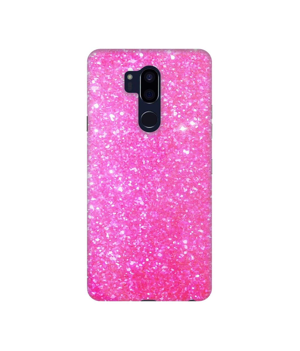 Amazon Brand - Solimo Designer Pink Sparkle 3D Printed Hard Back Case Mobile Cover for LG G7 ThinQ
