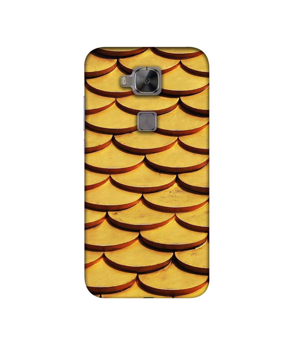 Amazon Brand - Solimo Designer Wooden Semi Circle Texture 3D Printed Hard Back Case Mobile Cover for Huawei G8