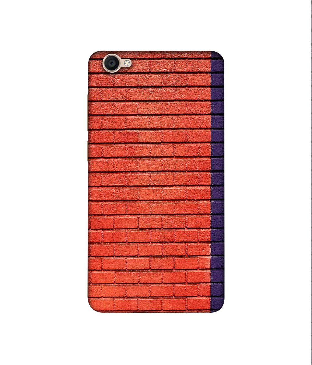 Amazon Brand - Solimo Designer Red and Purple Brick 3D Printed Hard Back Case Mobile Cover for Vivo Y55L
