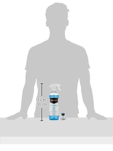 AmazonBasics Dissolvable Glass Cleaner Kit with 3 Refill Pacs
