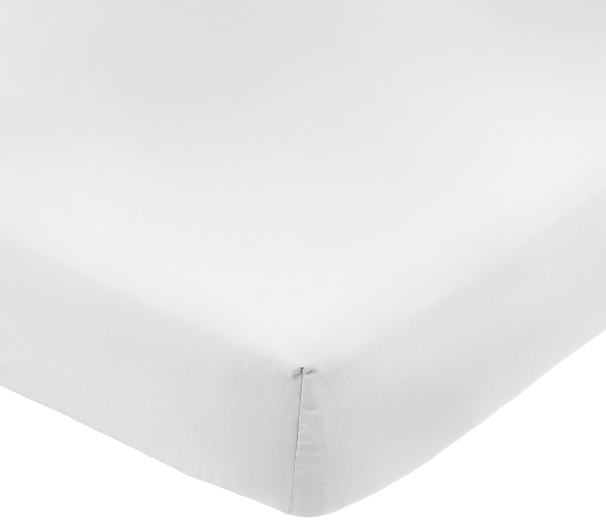 Pinzon Ultrasoft 300 Percale Cotton Fitted Sheet, Sky Blue