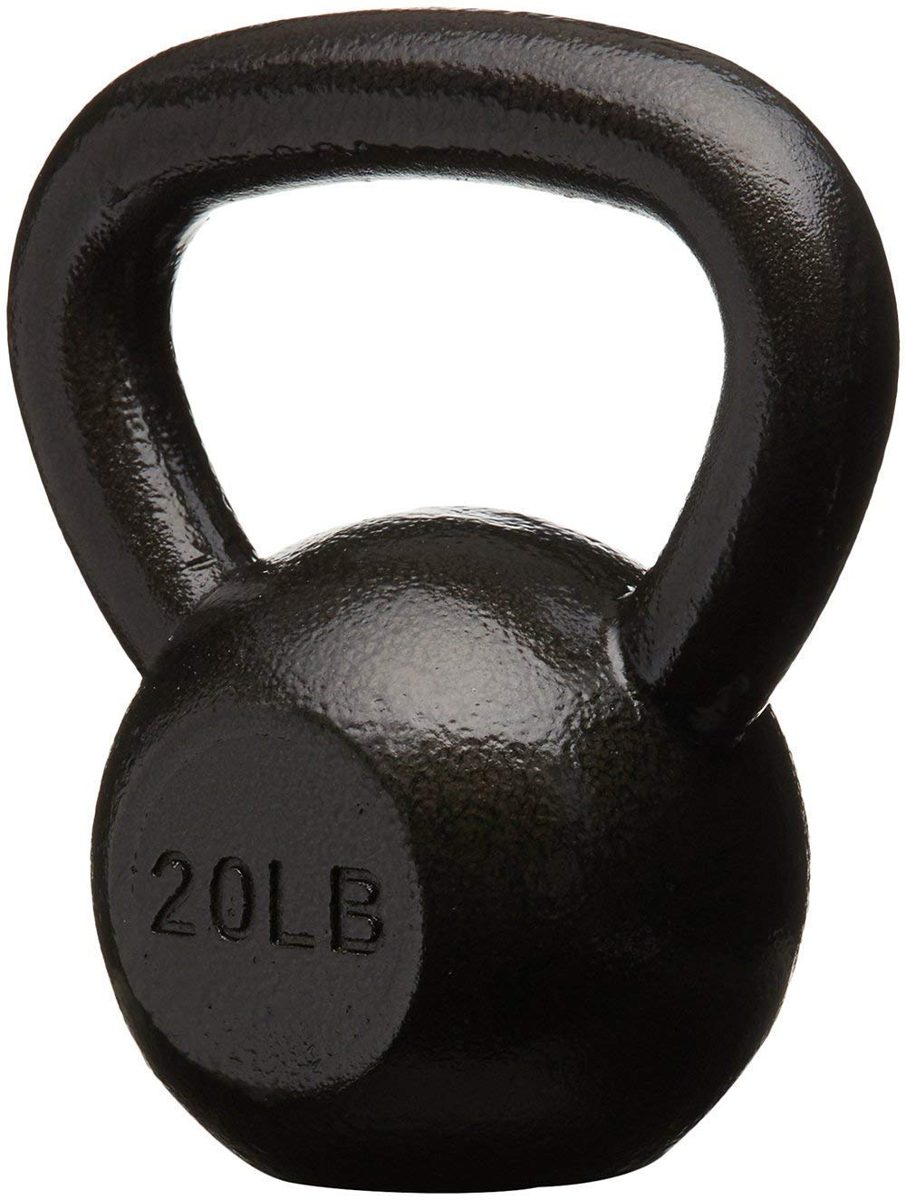 (Renewed) AmazonBasics Cast Iron Kettlebell, 9.1 KGS