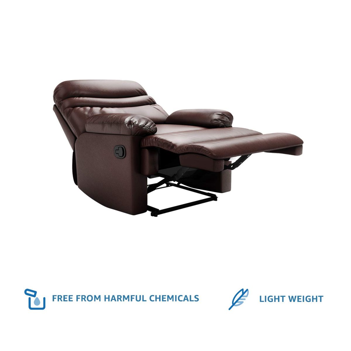 Amazon Brand - Solimo Serpens Single Seater Leartherette Recliner