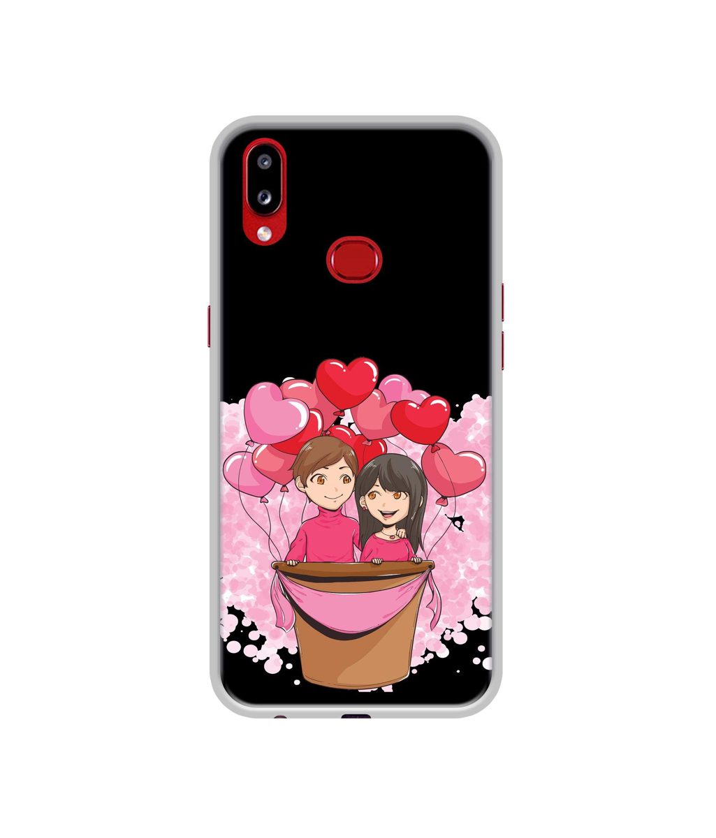 Amazon Brand - Solimo Designer Boy and Girl UV Printed Soft Back Case Mobile Cover for Samsung Galaxy A10s