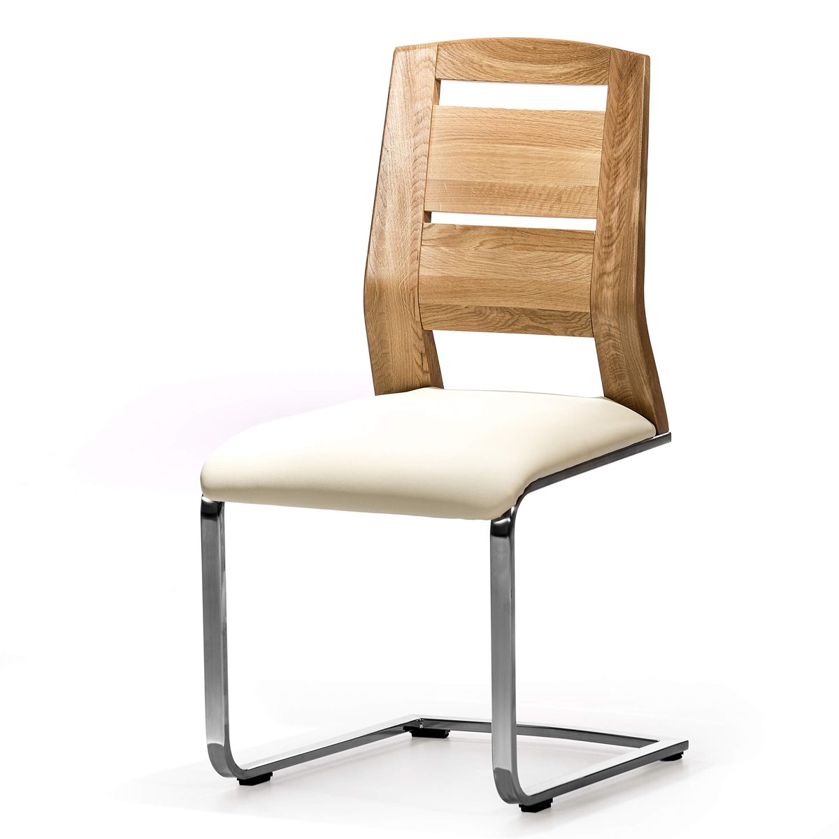Amazon Brand - Alkove - Hayes - Modern Solid Wood Chairs Set of 2 with Padded Seat - Wild Oak