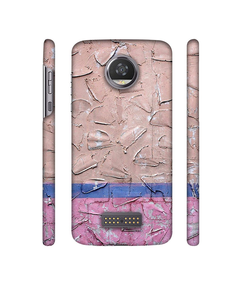 Amazon Brand - Solimo Designer Texture On Wall 3D Printed Hard Back Case Mobile Cover for Moto Z2 Play