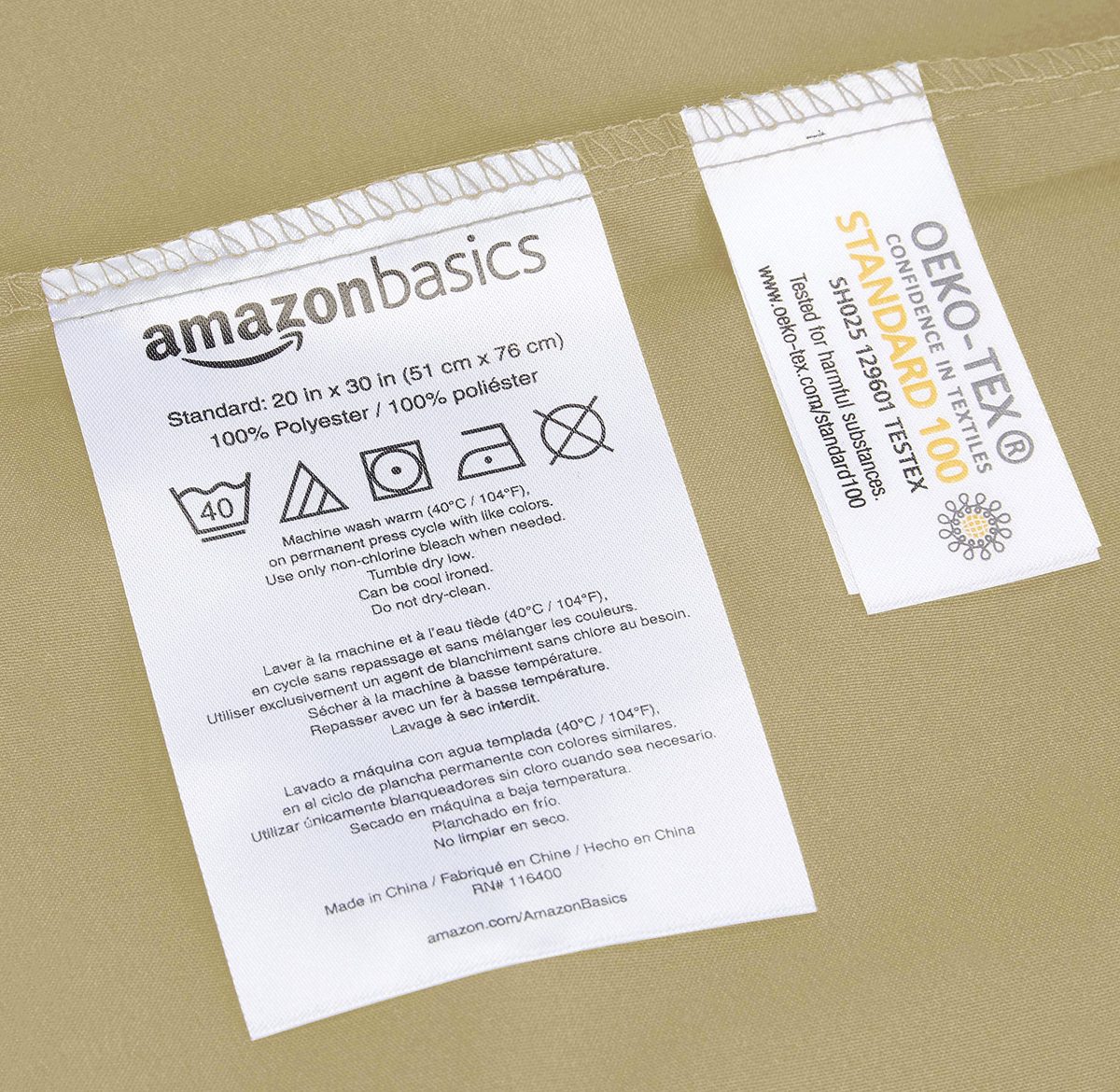 AmazonBasics Microfiber Pillowcases