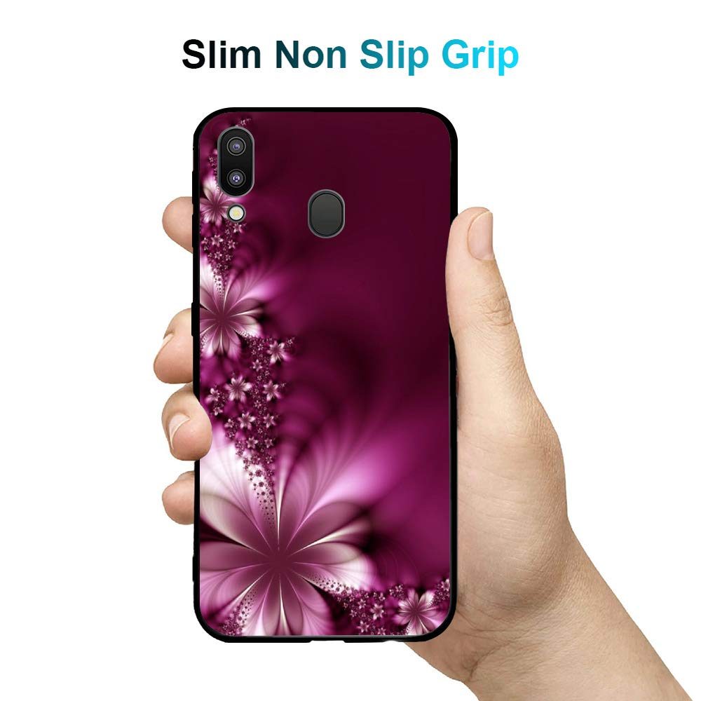 Amazon Brand - Solimo Designer Floral Printed Hard Back Case Mobile Cover for Samsung Galaxy M20 (D1159)