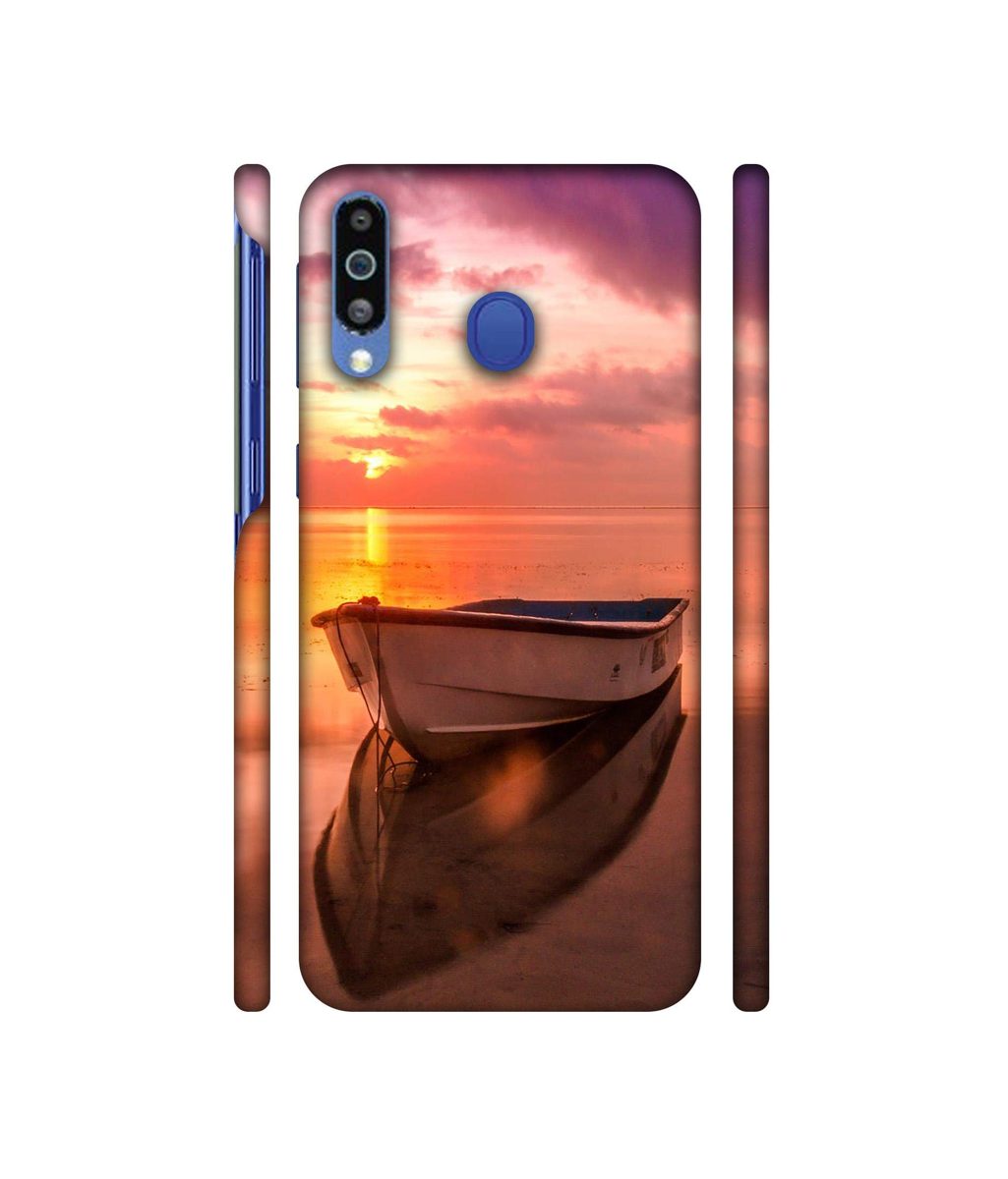 Amazon Brand - Solimo Designer Boat 3D Printed Hard Back Case Mobile Cover for Samsung Galaxy M21