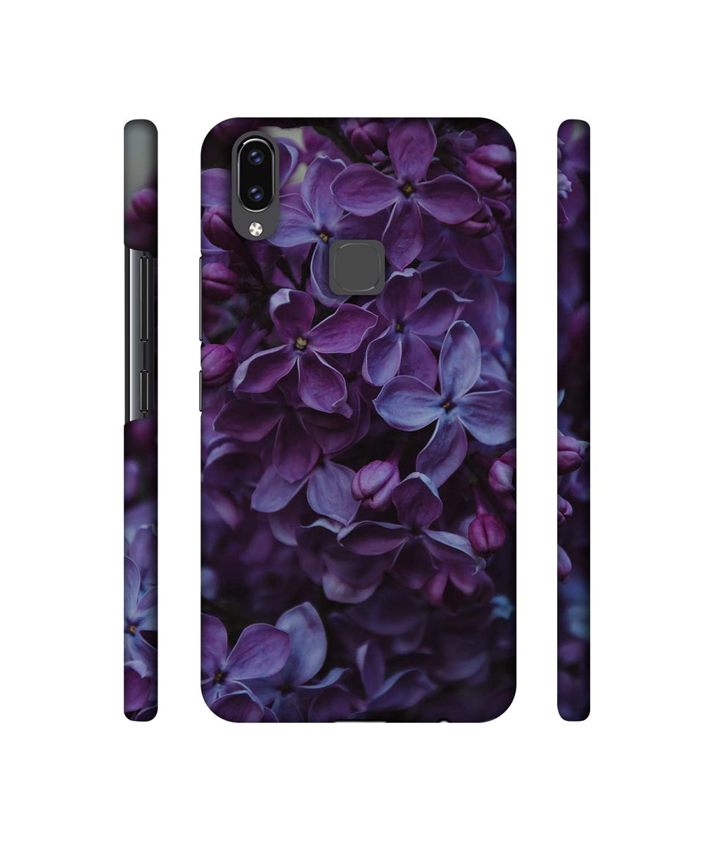 Amazon Brand - Solimo Designer Purple Flowers 3D Printed Hard Back Case Mobile Cover for Vivo V9 / V9 Pro