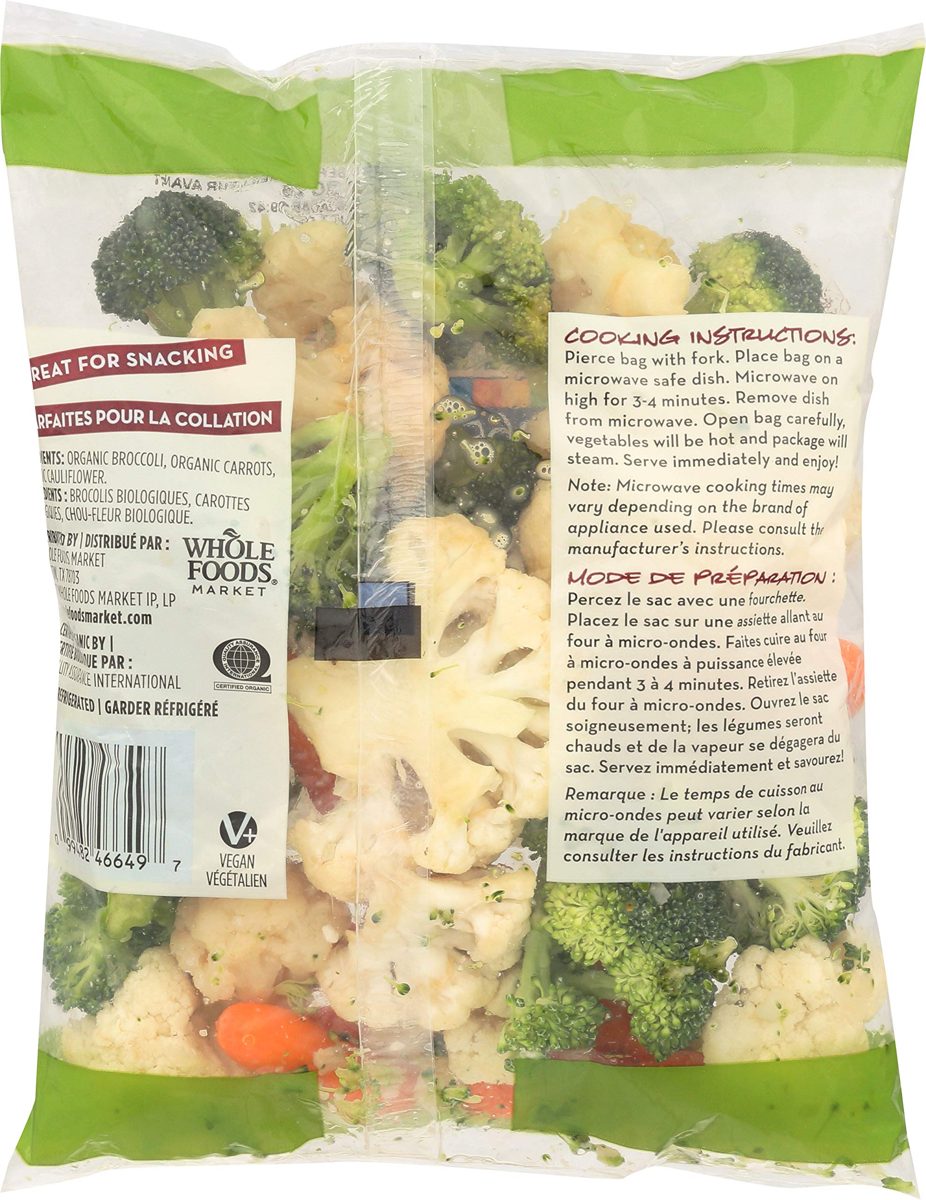 365 Everyday Value, Organic Broccoli, Carrots & Cauliflower, 10 oz