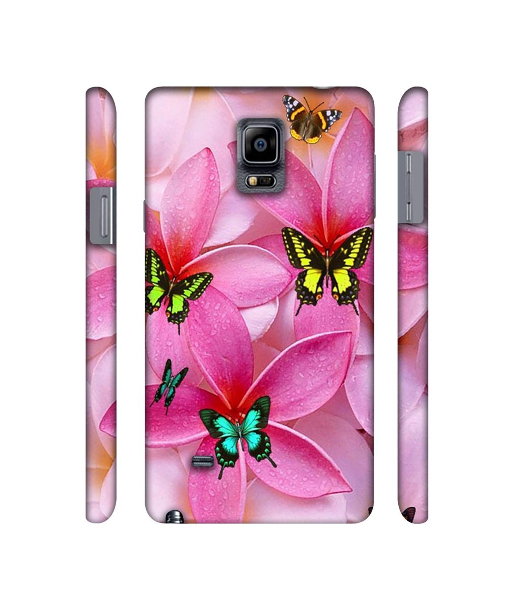 Amazon Brand - Solimo Designer B-Butterflies 3D Printed Hard Back Case Mobile Cover for Samsung Galaxy Note 4