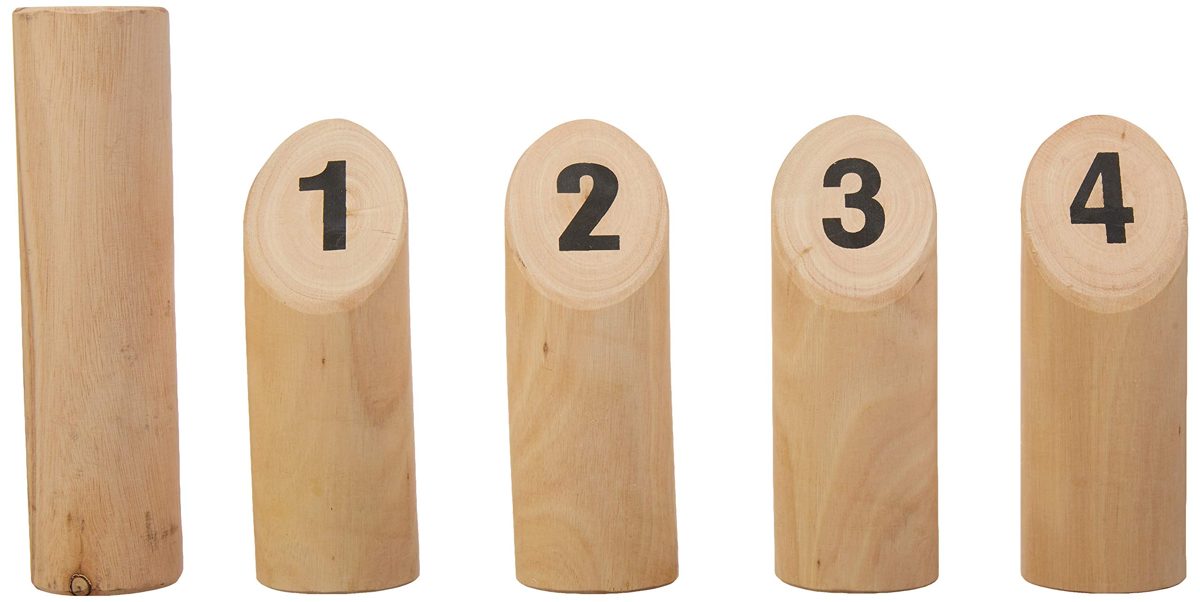 AmazonBasics Number Kubb Game Set