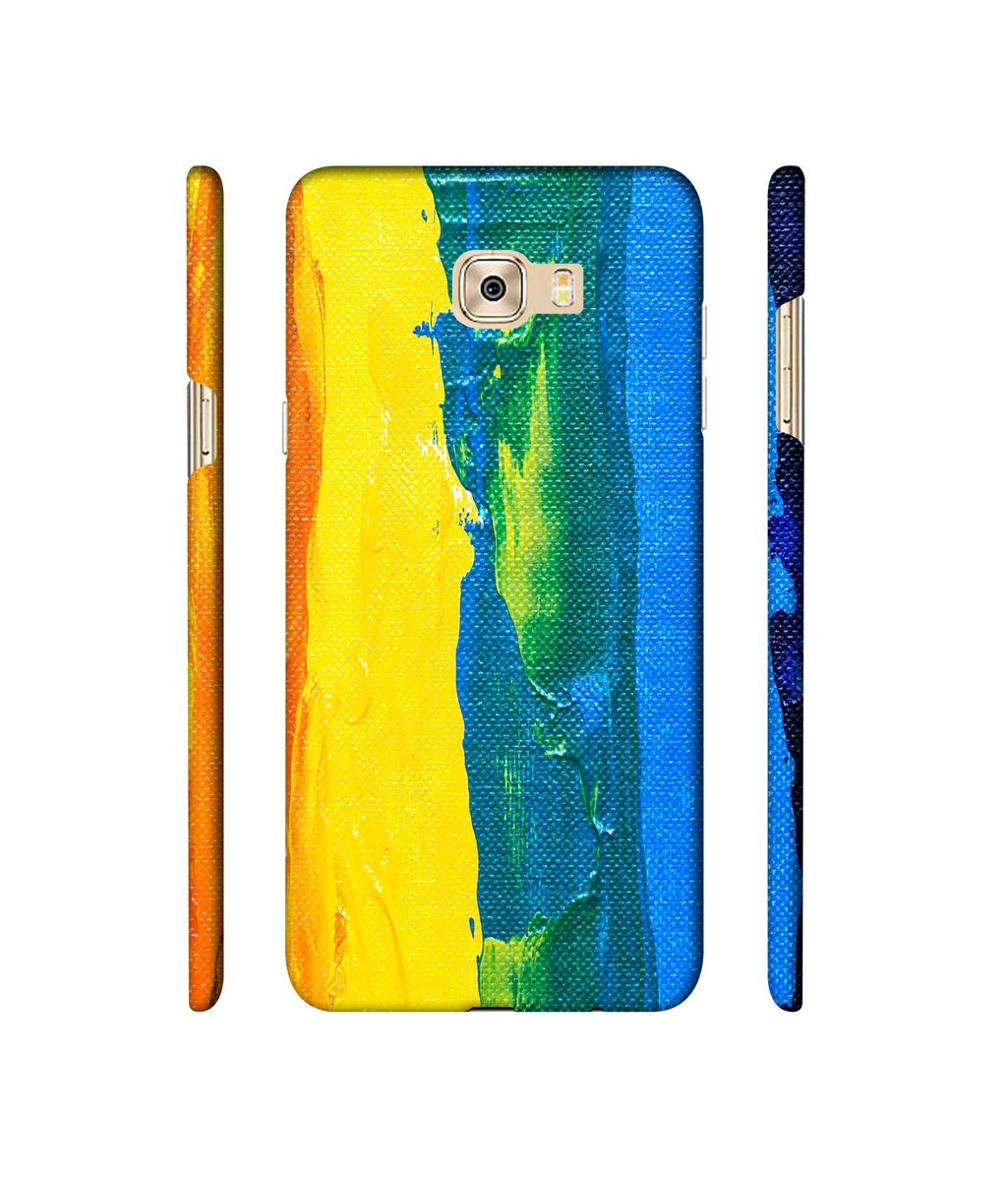 Amazon Brand - Solimo Designer Multicolor Line Color On Canvas 3D Printed Hard Back Case Mobile Cover for Samsung Galaxy C7 Pro
