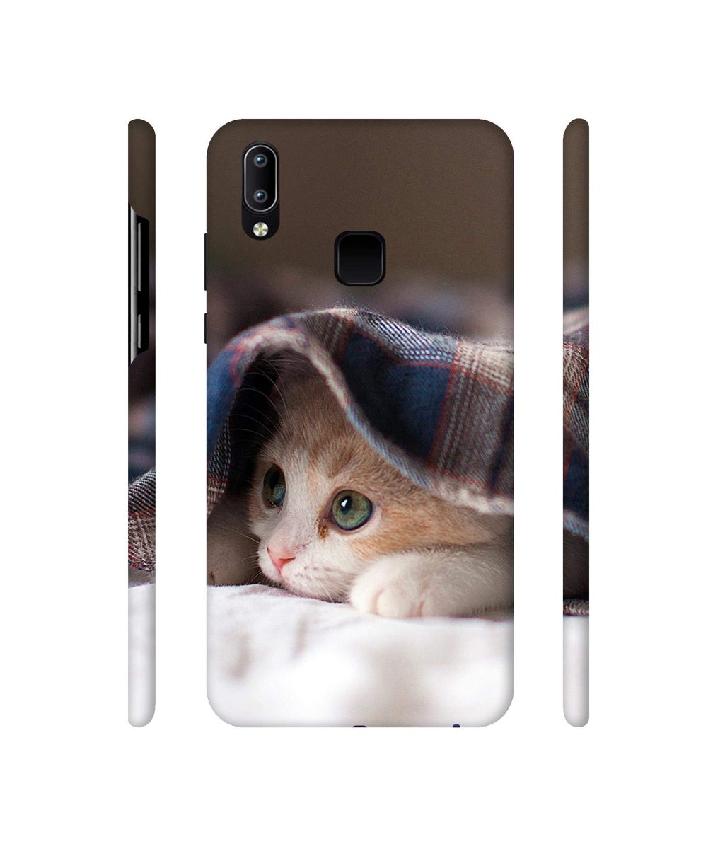 Amazon Brand - Solimo Designer Sleepy Kitten 3D Printed Hard Back Case Mobile Cover for Vivo Y95