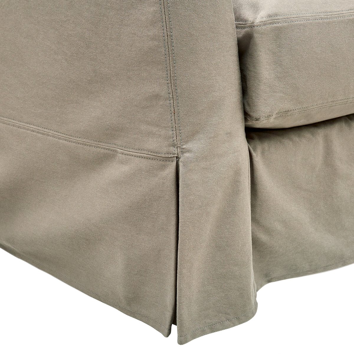 Amazon Brand – Stone & Beam Bartow Living Room Loveseat Sofa with Slipcover, 86"W, Grey