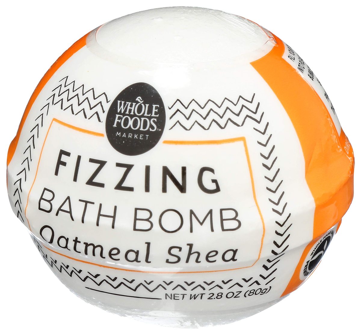 Whole Foods Market, Fizzing Bath Bomb, Oatmeal Shea, 2.3 oz