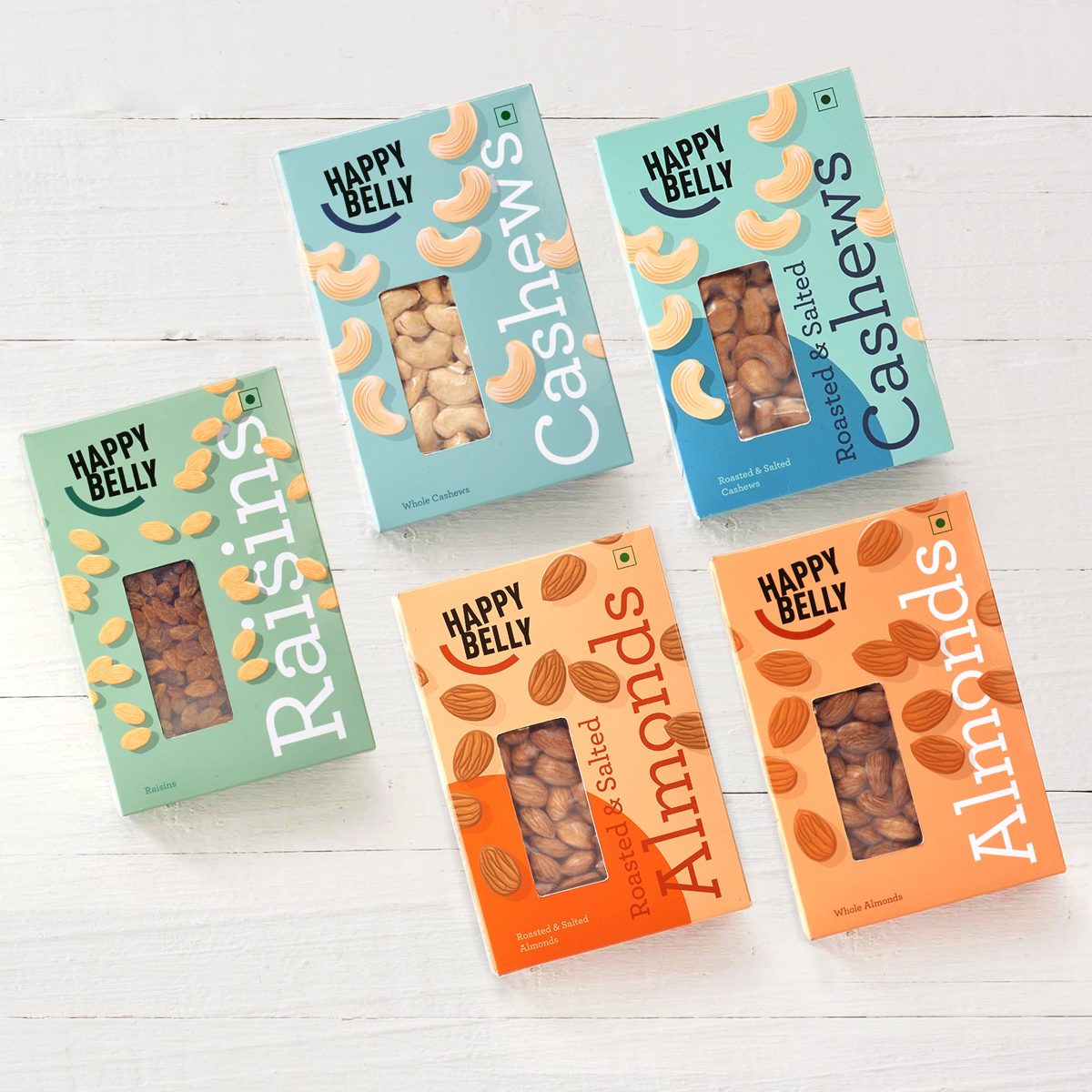 Happy Belly Cashews, 250g