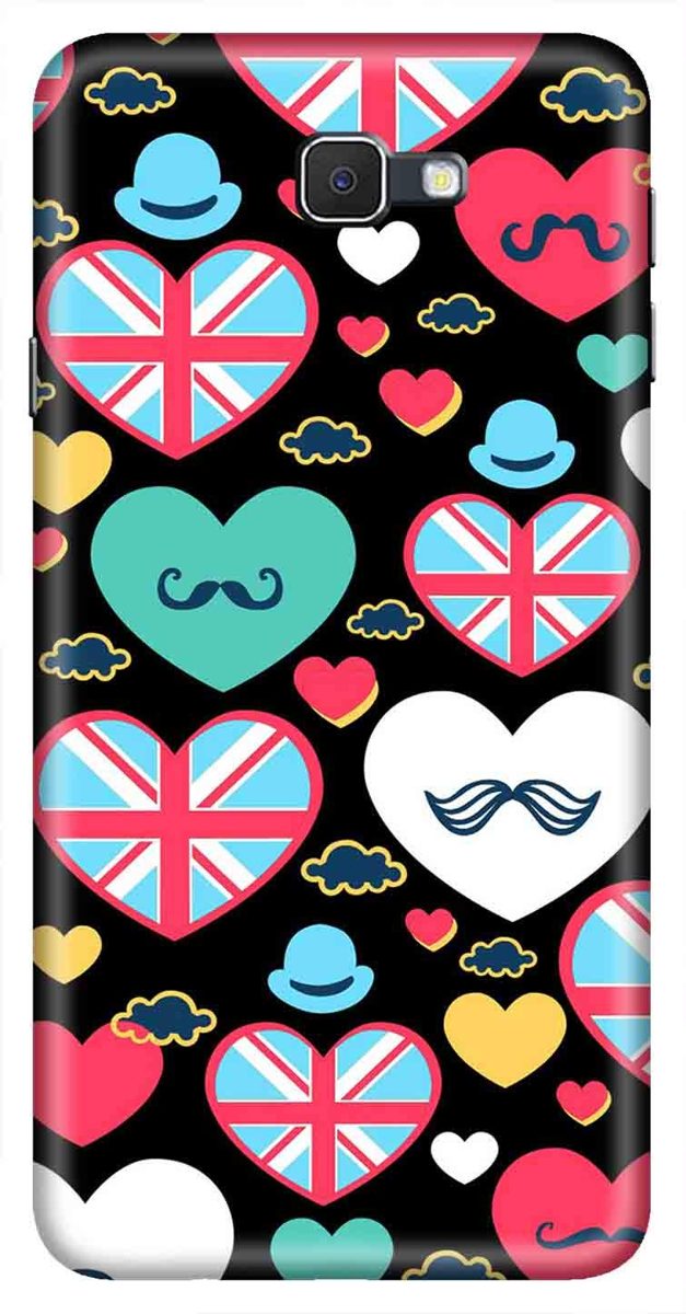 Amazon Brand - Solimo Designer Cute Love Black Design 3D Printed Hard Back Case Mobile Cover for Samsung Galaxy J7 Prime