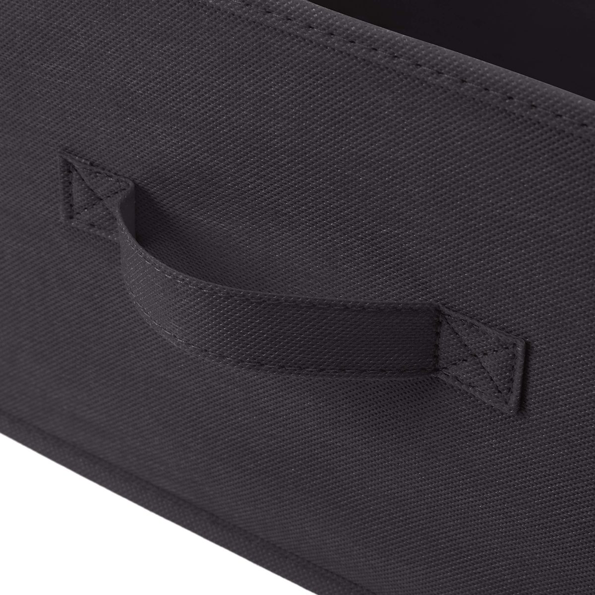 AmazonBasics Fabric 4-Drawer Storage Organizer Drawers, Charcoal (Renewed)