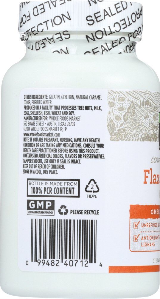 365 EVERYDAY VALUE Flax Seed Oil 1000 MG, 90 CT