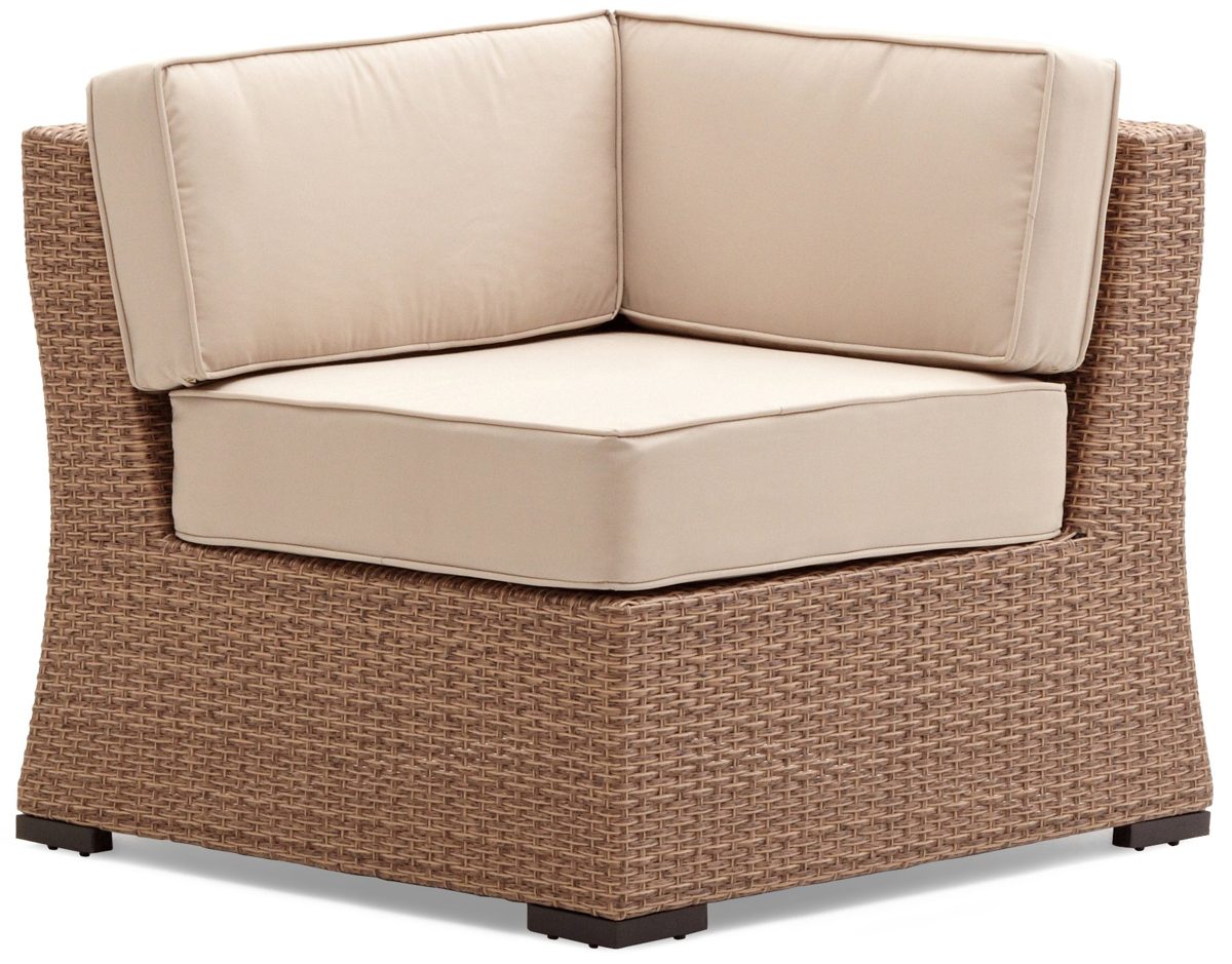 Strathwood Griffen Outdoor Weatherproof Resin Modular Corner Chair