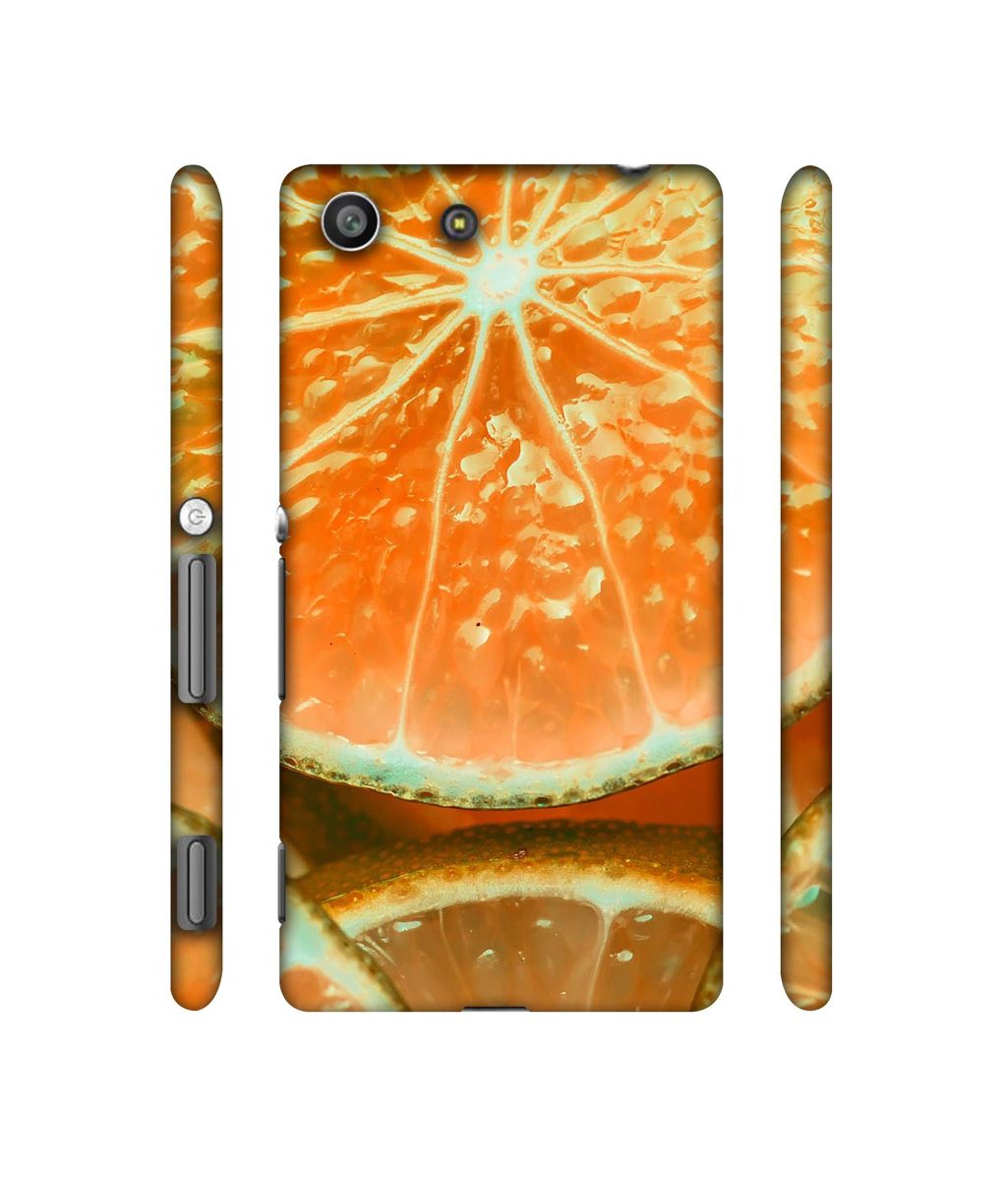 Amazon Brand - Solimo Designer Orange Slice 3D Printed Hard Back Case Mobile Cover for Sony Xperia M5 Dual